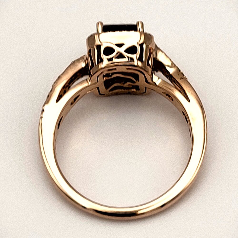 Effy Rhodolite Garnet and Diamond Ring in 14kt Rose Gold  Size 6.75 - Picture 3 of 6